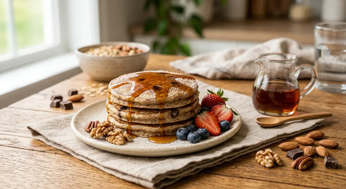 Protein Pancakes with Maple Syrup